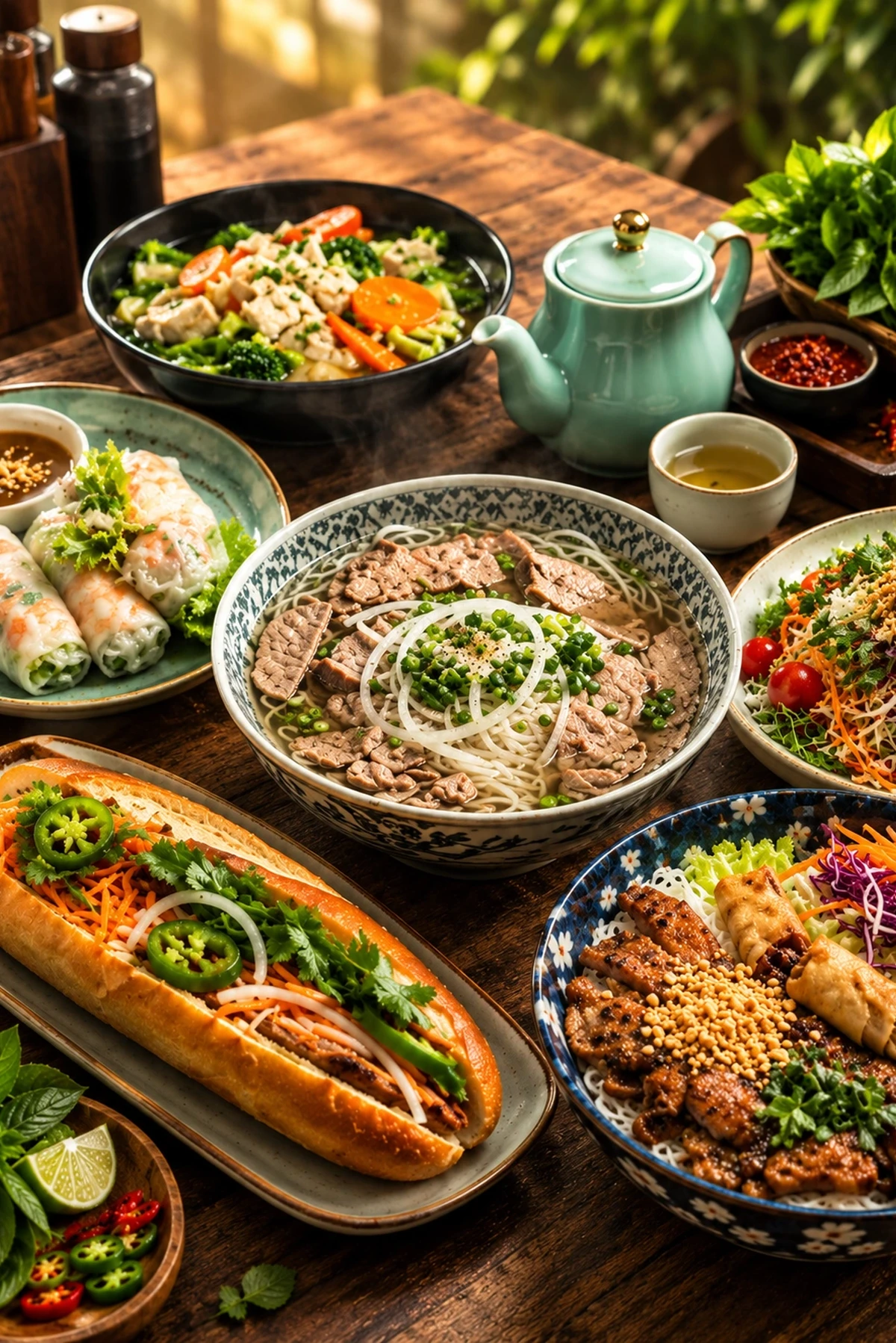 Vegetarian-friendly Vietnamese plates at Bon Vietnamese Cuisine, 130 Avenue Southeast, Calgary